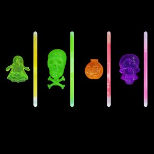 Palillo del resplandor de Halloween (calabaza, cráneo, fantasma)