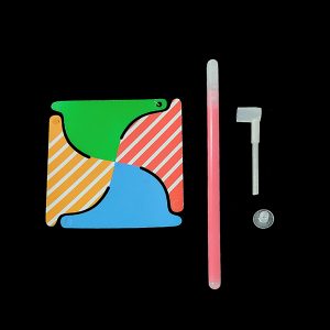 Glow Four Colors Pinwheel Fly Wheel