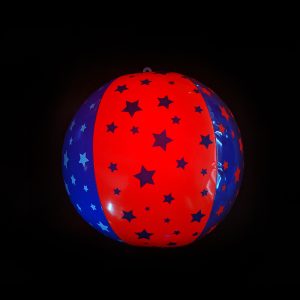 July 4th Glow Star Beach Ball