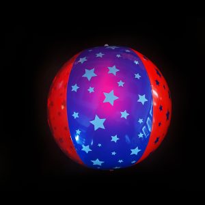 July 4th Glow Star Beach Ball