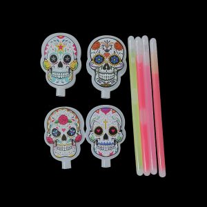 Varita Calavera Flor Brillante