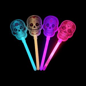 Varita Calavera Flor Brillante