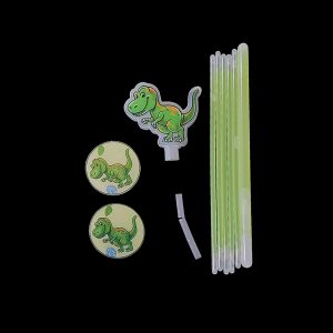 Tyrannosaurus Rex Pulsera Collar Glow Stick Set